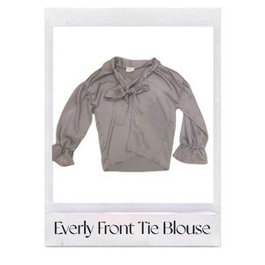 Everly Front Tie Blouse